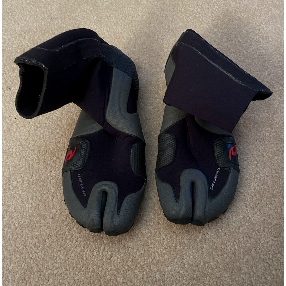 Rip Curl 5mm Split Toe Wetsuit Booties Size 6 Surf Cold Water